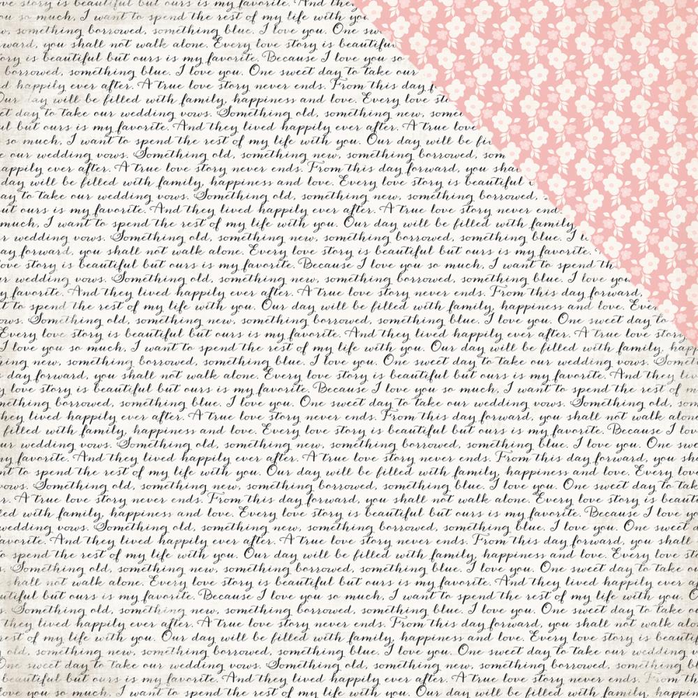 Бумага Echo Park "Wedding Bliss" Wedding Script (EP250)