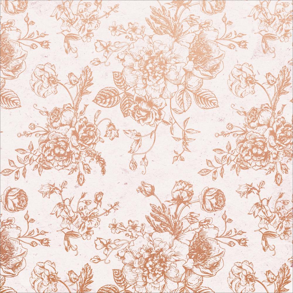 Бумага с фольгированием Kaisercraft "Sage & Grace" Rose Bouquet (Kaiser523)