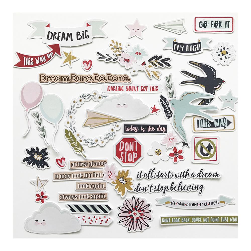 Набор картонной вырубки Fancy Pants "Dream Big"