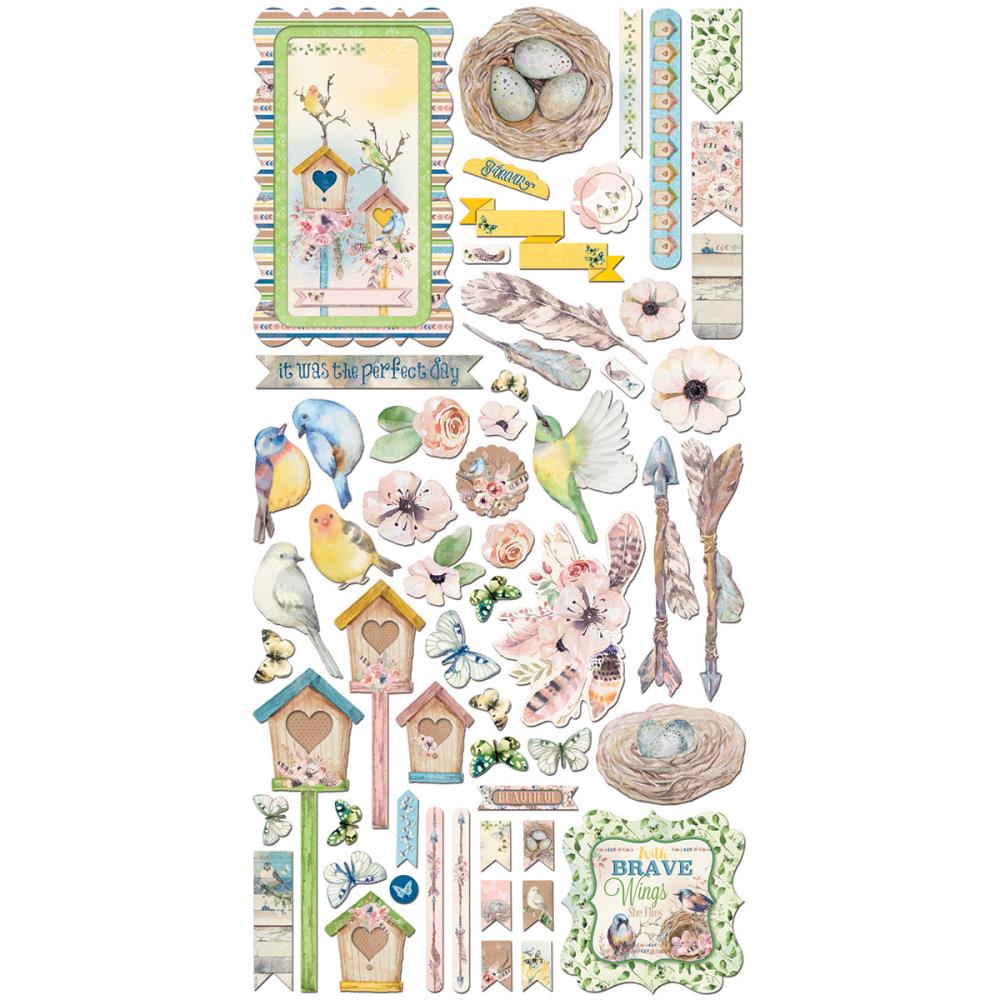 Набор картонной вырубки Bo Bunny "Noteworthy"