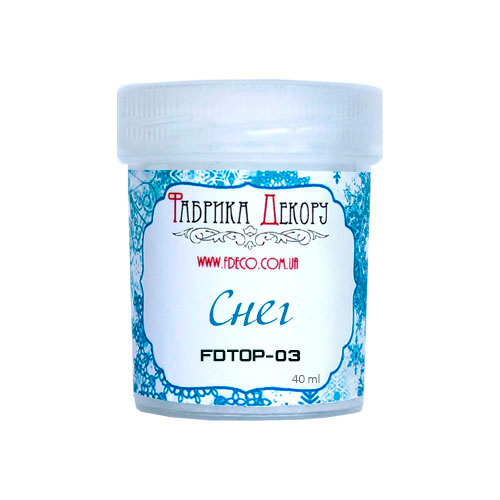 Деко-топпинг Фабрика декору, Снег (крупные частицы)