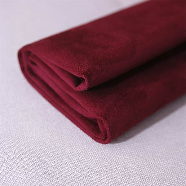 Искусственная замша 48 х 55 см, цвет бордо