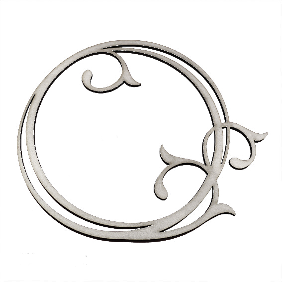 Чипборд "Рамка №7 круглая малая"