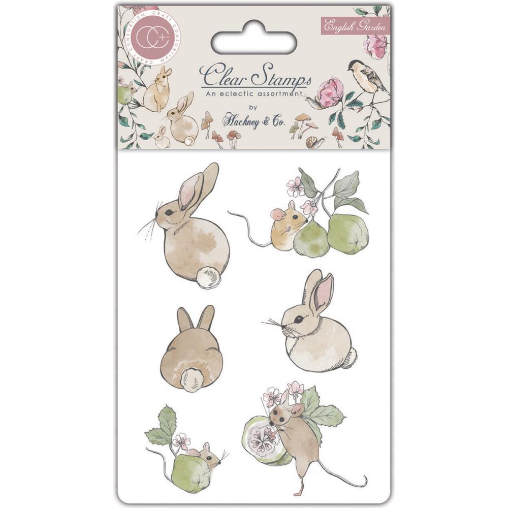Набор штампов "English garden", зайки