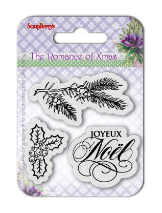 Набор штампов Scrapberrys "Новогодний Пейзаж 1 (англ. яз.)"