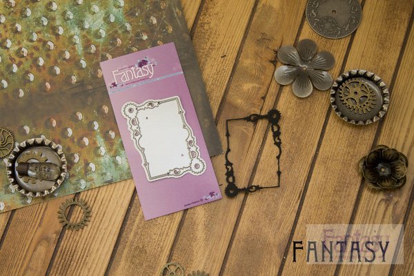 Ножи для вырубки Fantasy стимпанк "Механическая рамка"