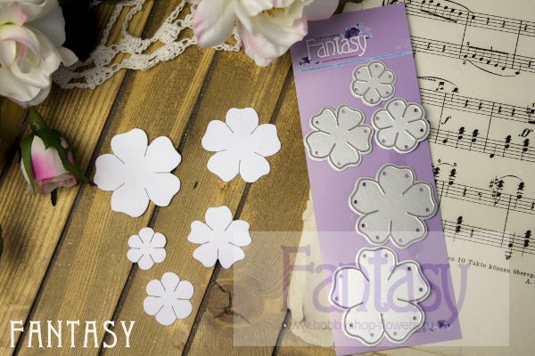 Ножи для вырубки Fantasy "Роза" 5шт.