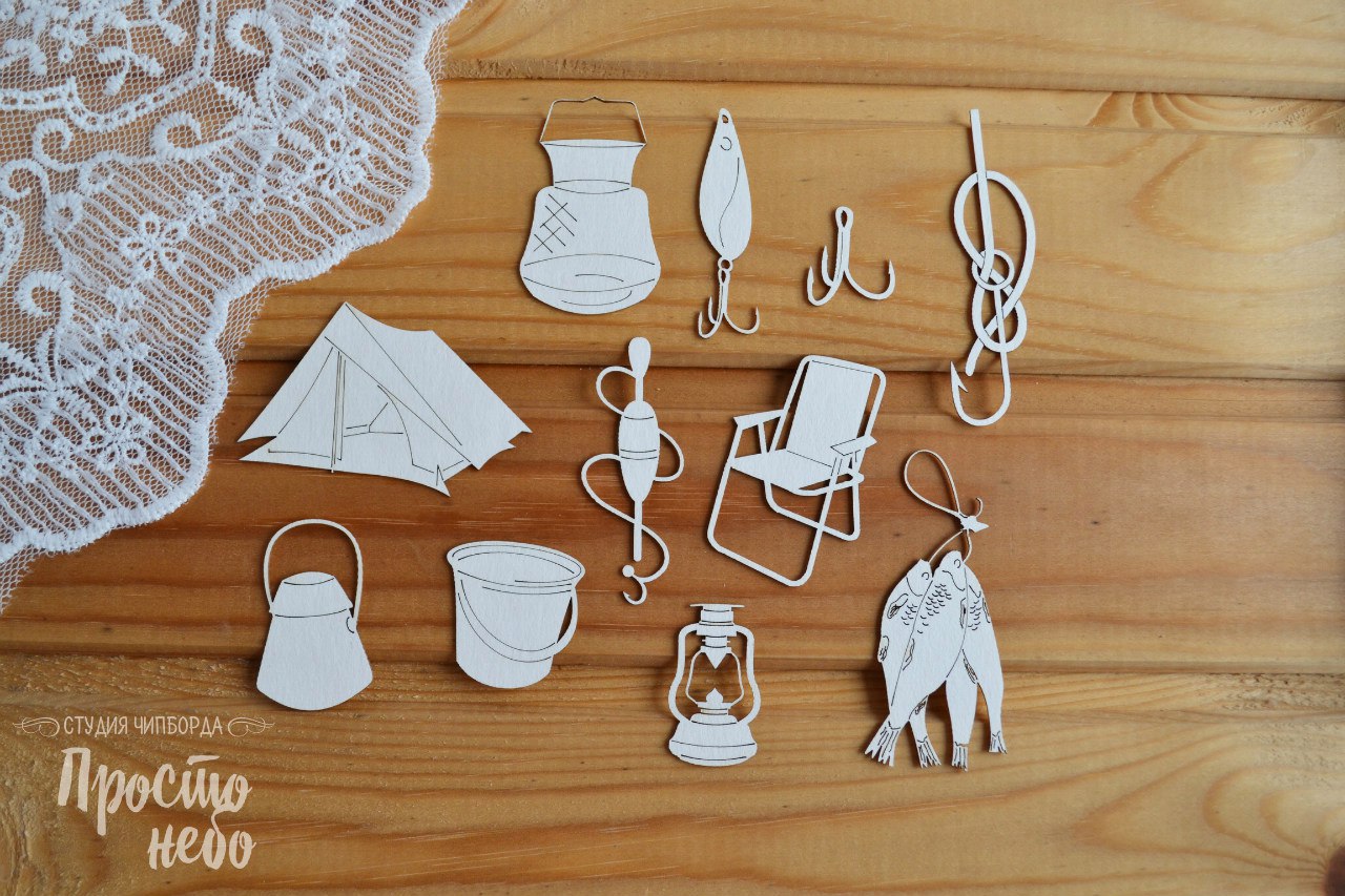 Чипборд Просто Небо "Рыбалка 1"