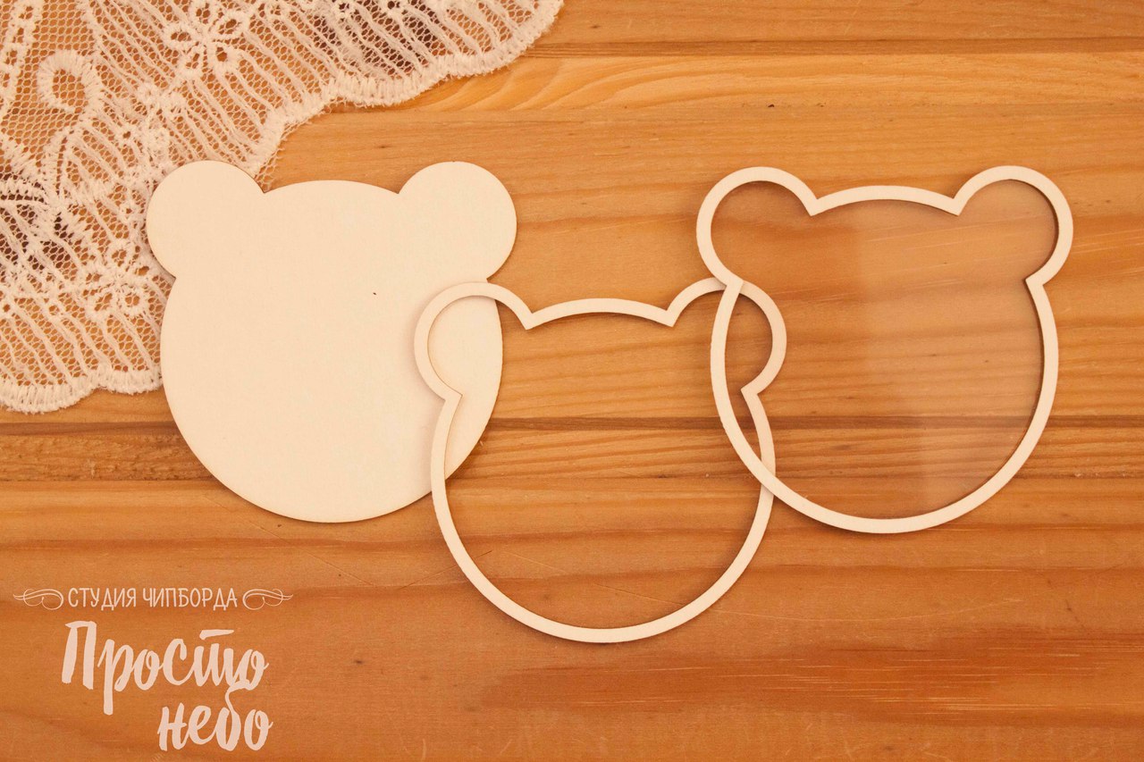 Чипборд Просто Небо. Шейкер "Медвежонок" -2