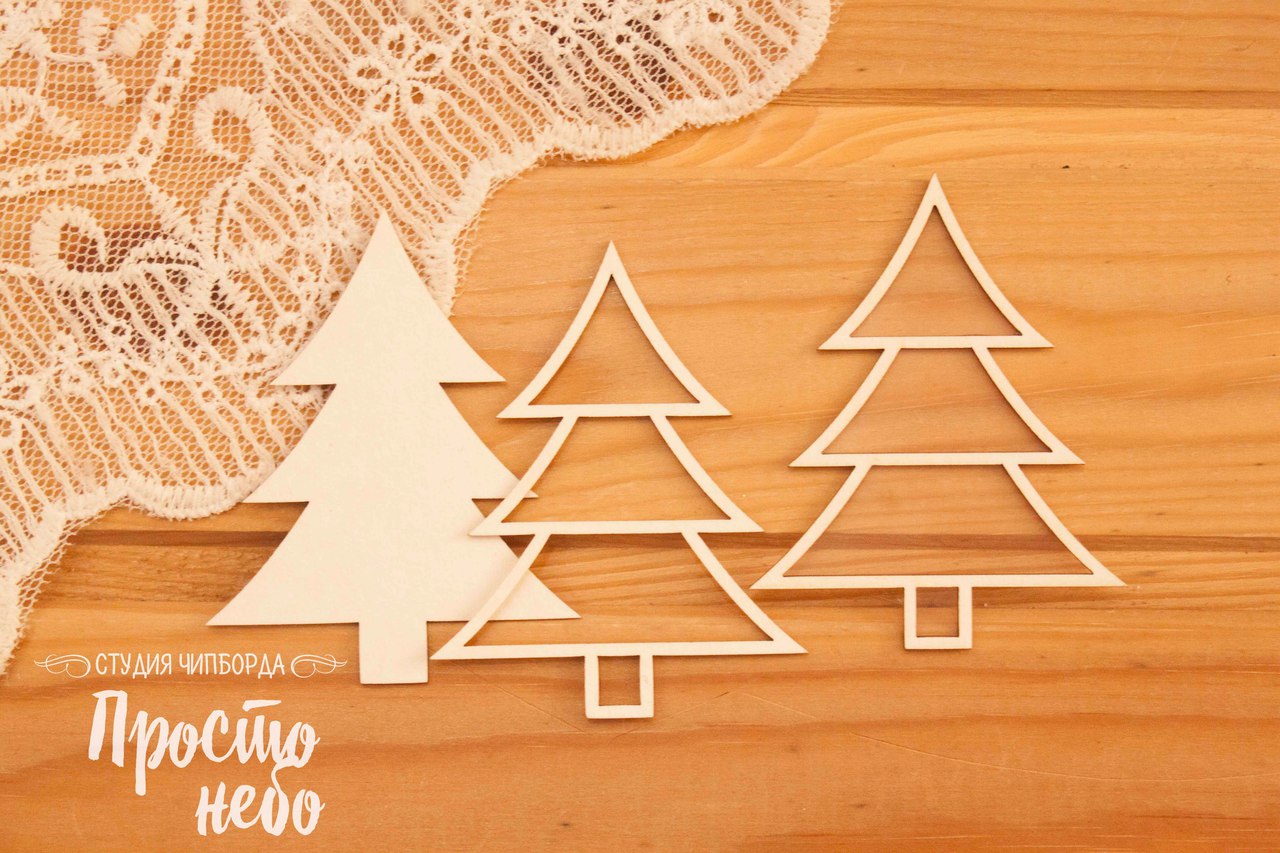 Чипборд Просто Небо. Шейкер "Ель" -2