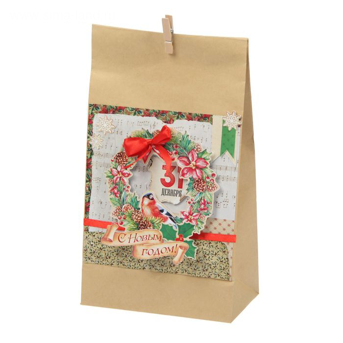 Набор по декорированию подарочного пакета "Ретро"