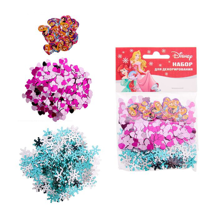 Набор пайеток "Веселого Нового Года", Принцессы