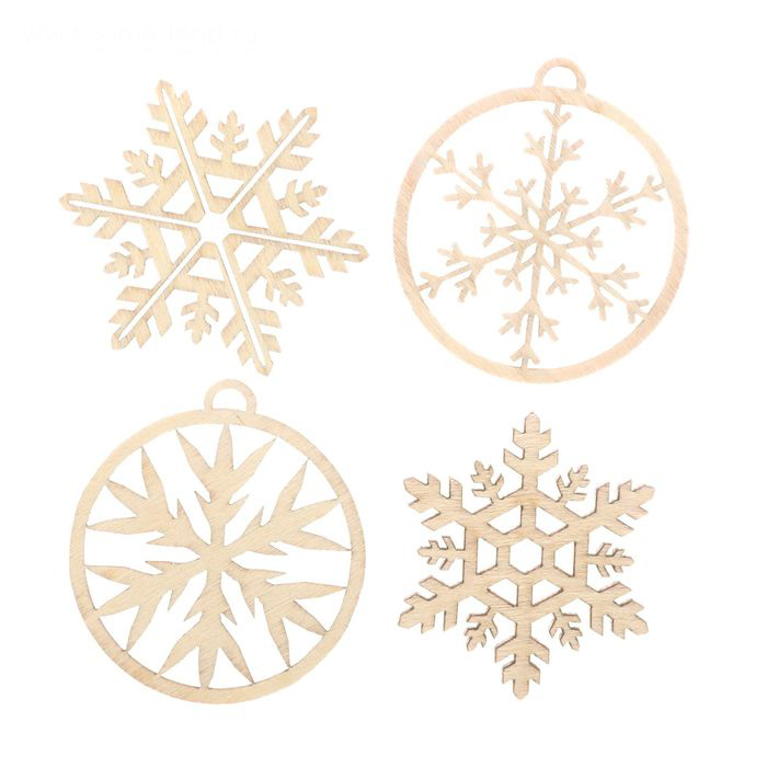 Деревянный декор Артузор "Снежинки"