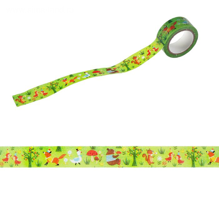 Бумажный скотч "Лисичка"