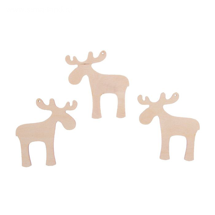 Деревянный декор "Лось"