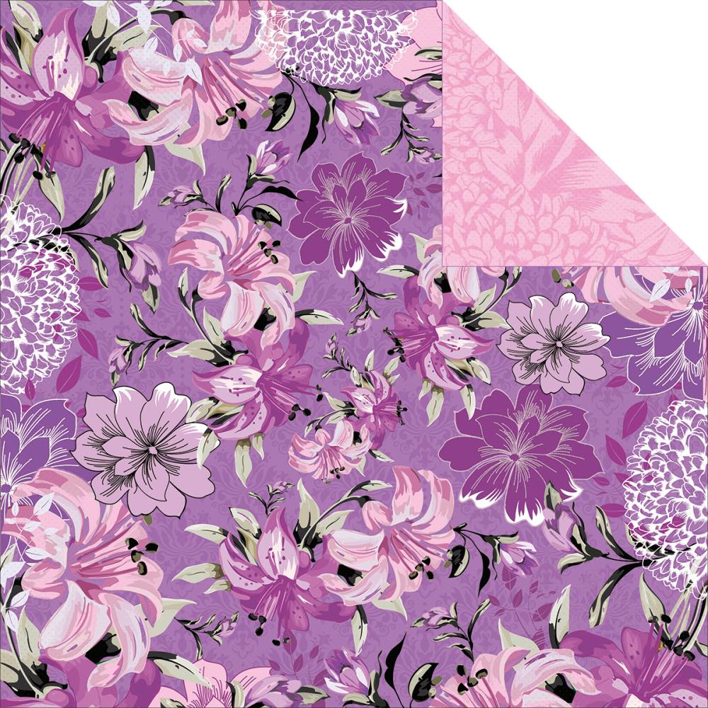 Двусторонняя бумага Kaisercraft "Violet Crush" Mauve (Kaiser325)