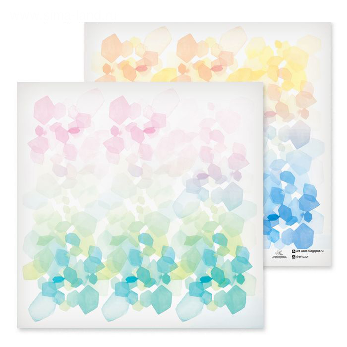 Бумага для скрапбукинга АртУзор "Кристаллы" (ART495)