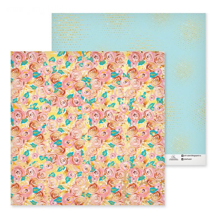 Бумага для скрапбукинга АртУзор "Весенний сад" (ART500)