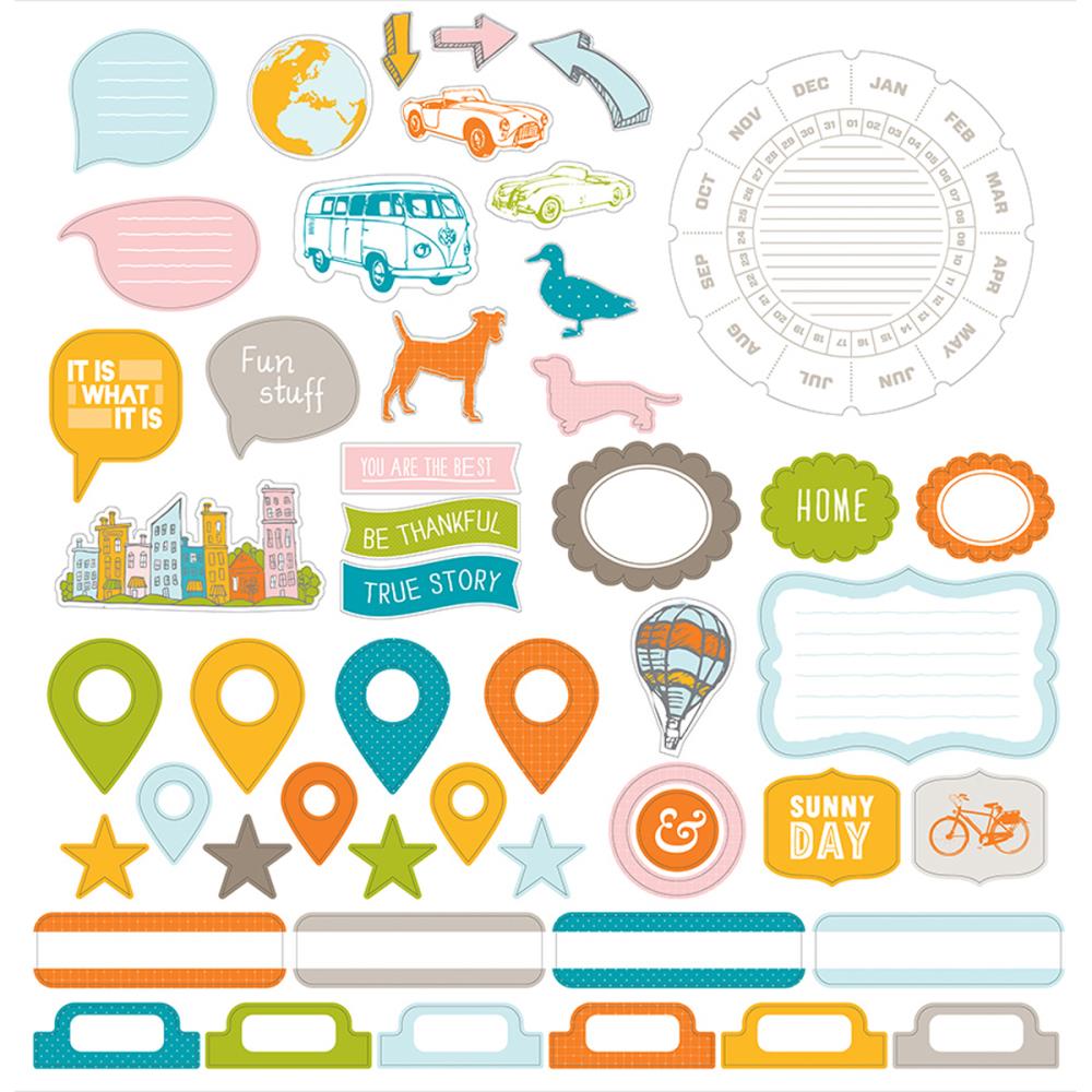 Набор картонной вырубки Studio Calico "Here & There"