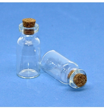 Бутылочки стеклянные с пробкой, 3 мл, 5 шт
