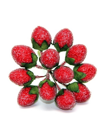 Декоративный букетик "Земляника в сахаре"