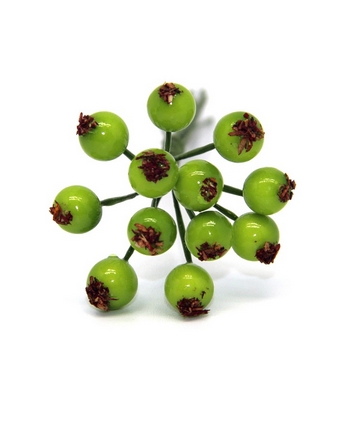 УЦЕНКА! Декоративный букетик "Ягодки круглые", салатовый