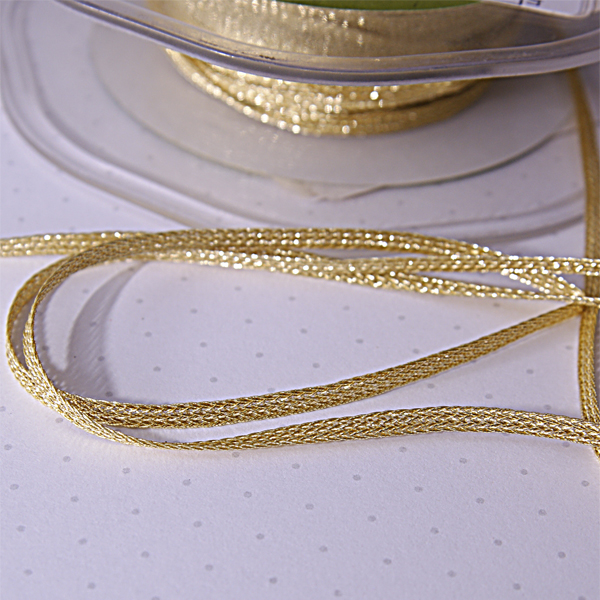 Тесьма 3,5 мм, цвет золотой