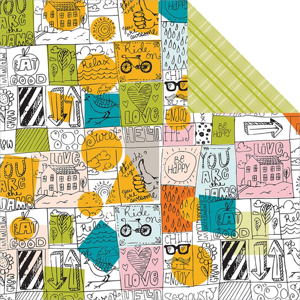 Двусторонняя бумага Studio Calico "Here & There",Chattanooga (SC19)