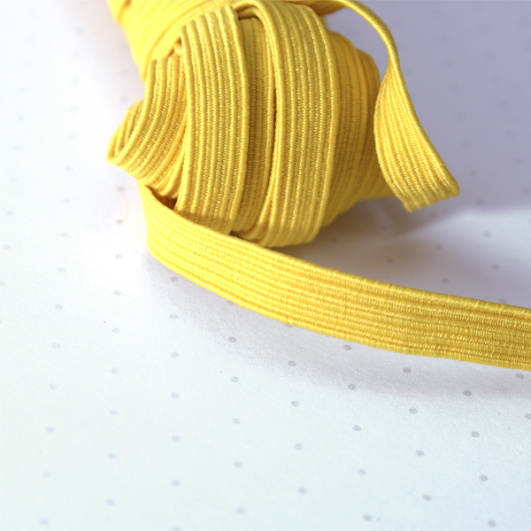 Резинка для блокнота 7 мм, цвет жёлтый