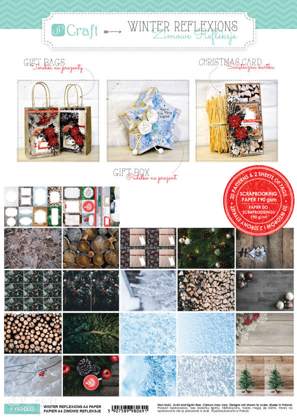 Набор бумаги А4 DPCraft "Winter reflexions"