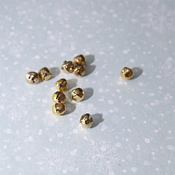 Бубенчик 8 мм, цвет золотой (619)