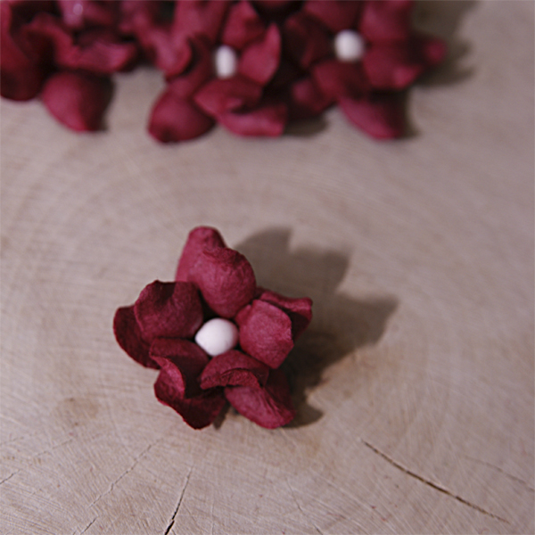 Цветок фиалки, цвет бордовый 1 шт