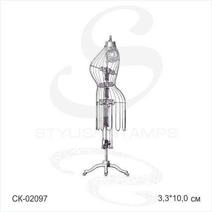 Штамп Stylish Stamps "Манекен Стимпанк"