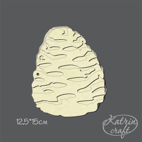 Заготовка для альбома из чипборда "Шишка"