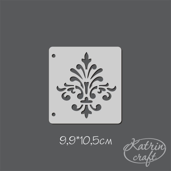 Трафарет Katrin Craft 10х10 "Узор Дамаск №2"