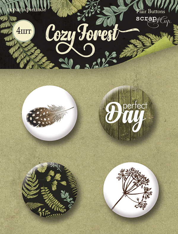 Набор фишек ScrapМир "Cozy Forest"
