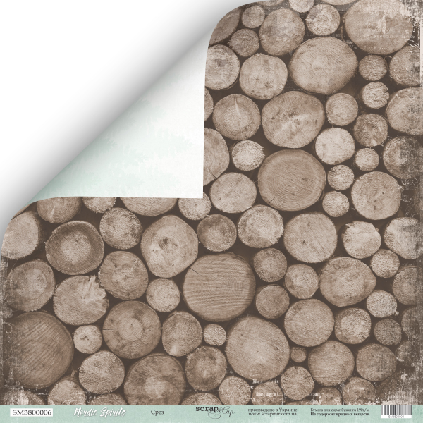 Бумага Scrapмир "Nordic Spirits ", Срез (SM287)
