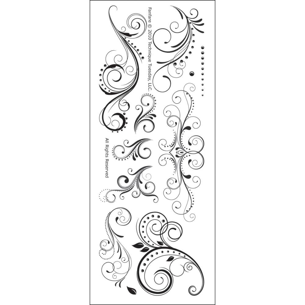 Набор штампов Technique Tuesday "Fanfare"