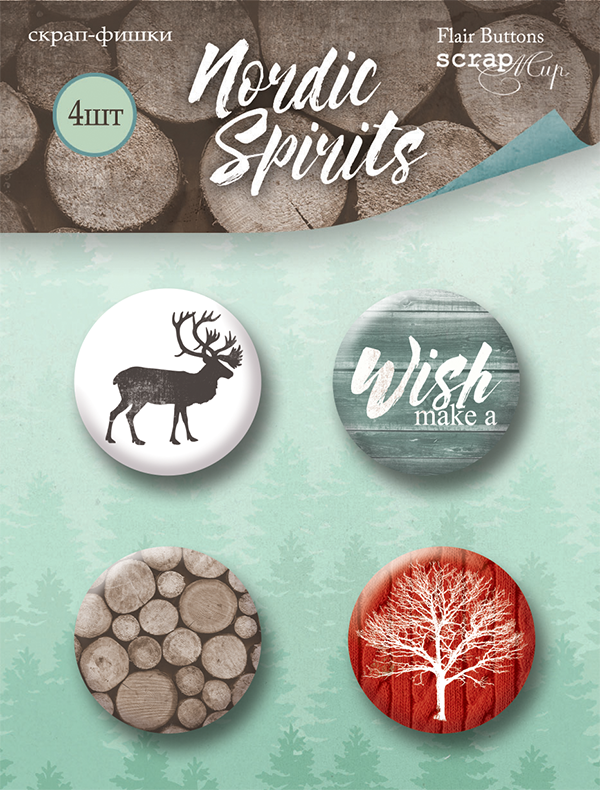 Набор фишек ScrapМир "Nordic Spirits"