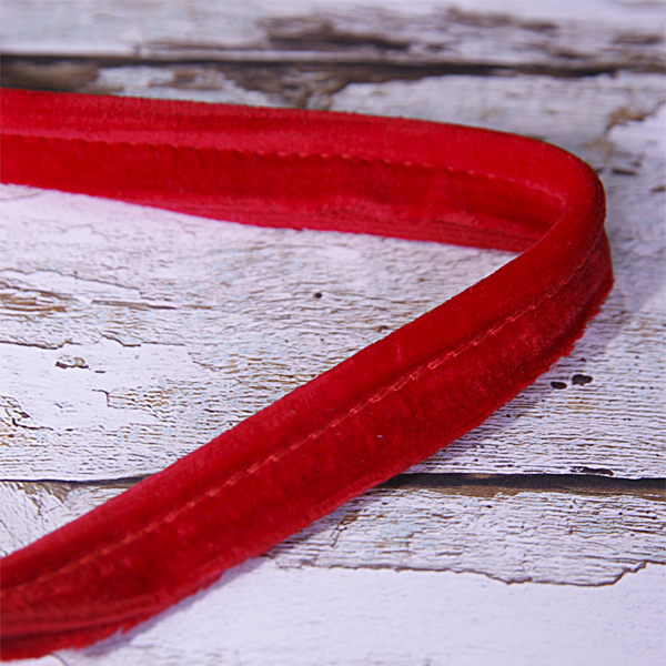 Лента для каптала 15 мм "Пушистик", цвет красный