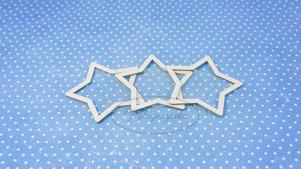 Шейкер из чипборда Рукоделушка "Звезда"