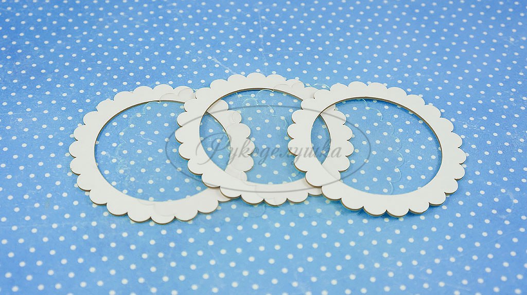 Шейкер из чипборда Рукоделушка "Круг с фестонами"