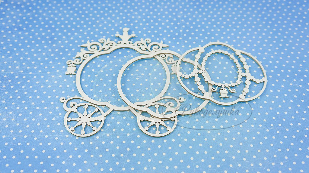 Шейкер из чипборда Рукоделушка "Карета для принцессы 3"