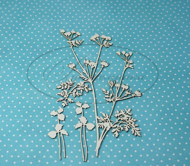 Вырубка из чипборда Рукоделушка "Растение 2"