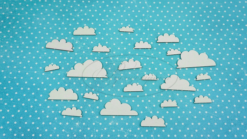 Вырубка из чипборда Рукоделушка "Облака 1А"