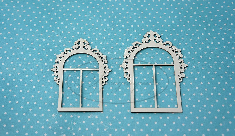 Вырубка из чипборда Рукоделушка "Окошко 1"