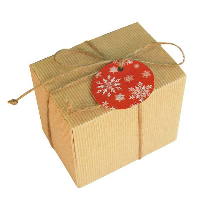 Коробочка подарочная из рифлёного картона