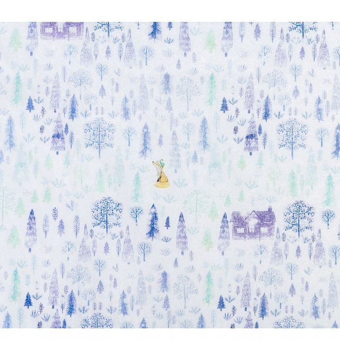Бумага тишью "Снежный лес", 50 х70 см
