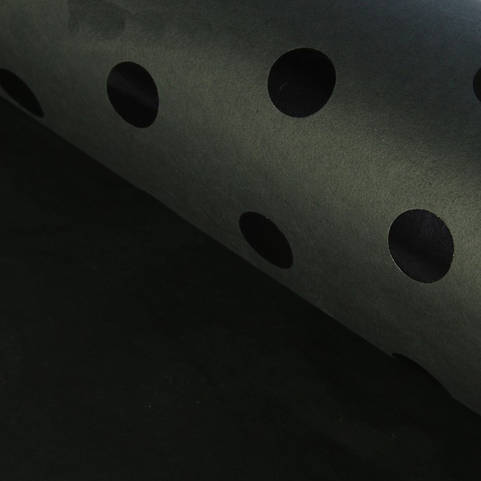 Бумага тишью "Черный горох", 50 х70 см