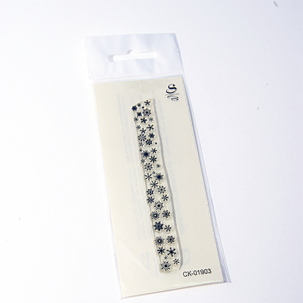 Штамп Stylish Stamps "Бордюр снежинки"